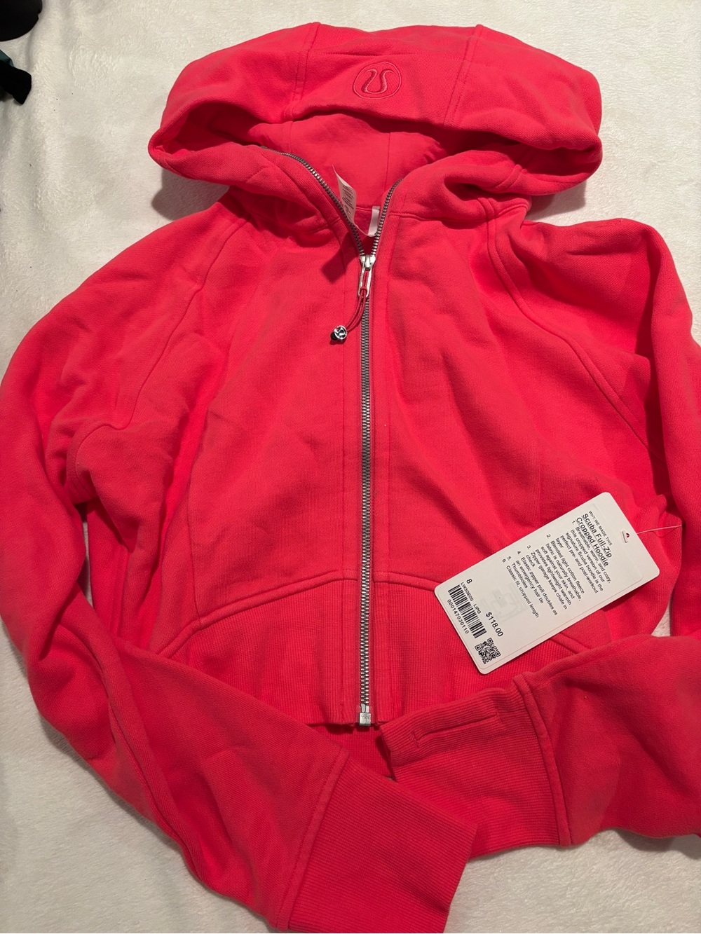 lululemon athletica Women's Hot Pink Full-Zip Hoodie
